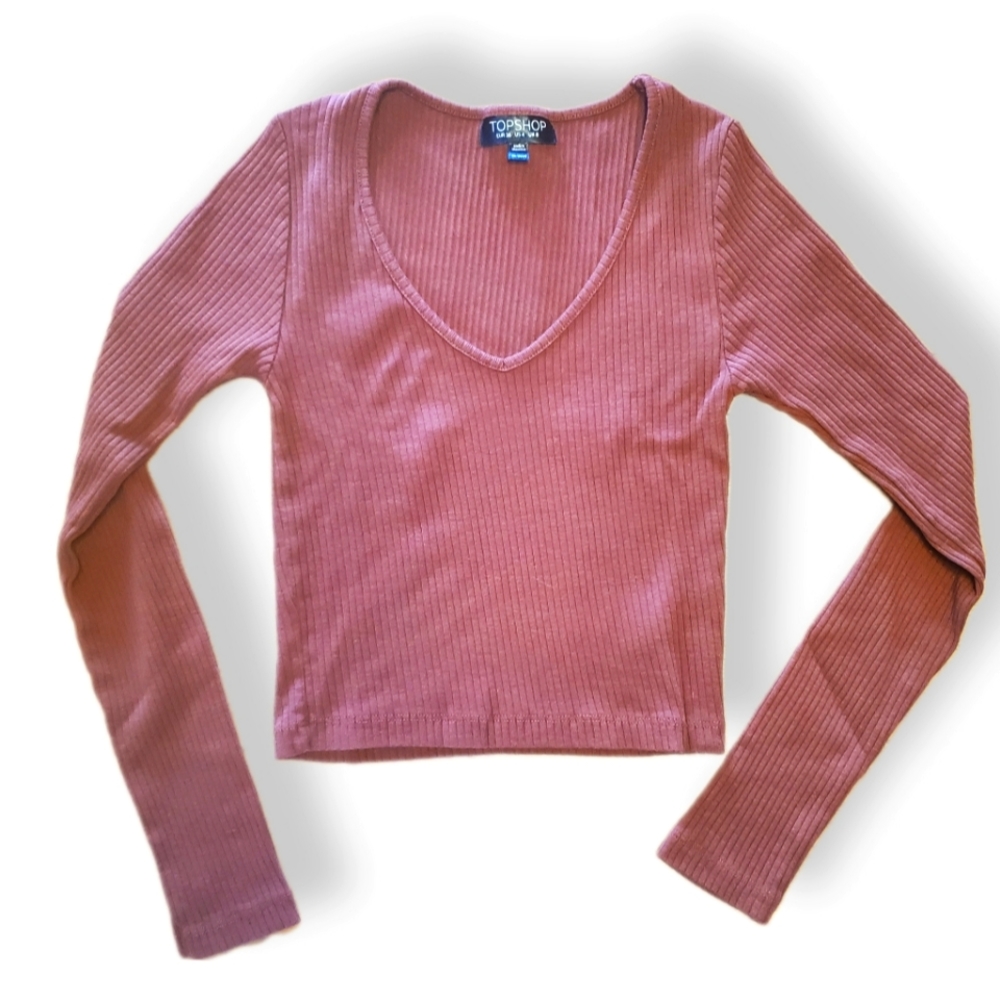 TopShop | Long Sleeve Crop Top